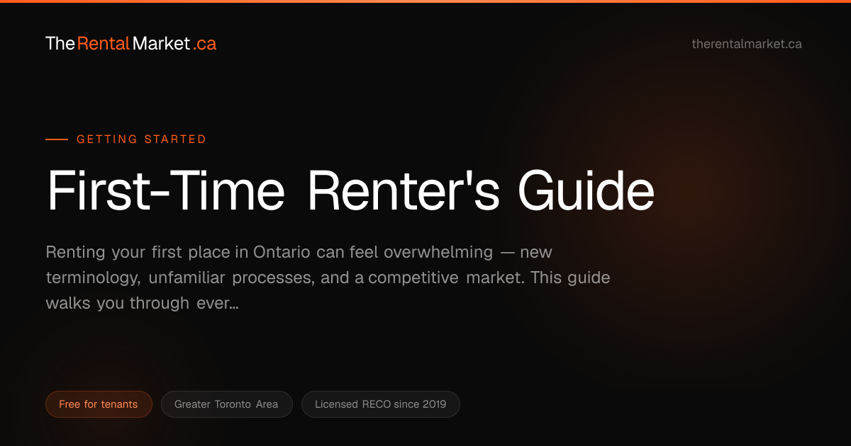 First-Time Renter's Guide — Rental Guide | TheRentalMarket.ca ...